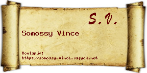 Somossy Vince névjegykártya